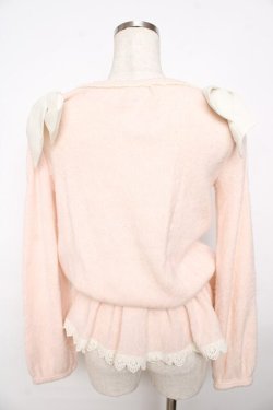 画像2: LIZ LISA / 肩開きニット  ピンク Y-25-11-06-035-LO-SK-AS-ZY