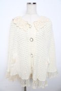 LIZ　LISA / ニットポンチョ 0 生成り Y-25-11-06-037-LO-JA-SZ-ZY