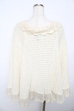 画像2: LIZ　LISA / ニットポンチョ 0 生成り Y-25-11-06-037-LO-JA-SZ-ZY