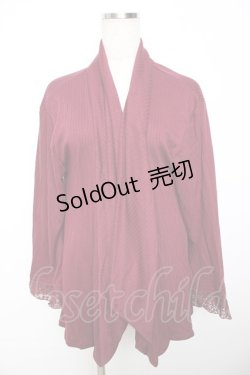 画像1: axes femme / UVカットトッパーカーデ F ワイン Y-25-11-06-038-AX-TO-SZ-ZY