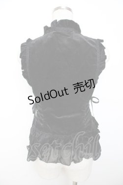 画像2: BPN / 別珍フリルベスト M 黒 Y-25-11-06-041-GO-TO-SZ-ZY