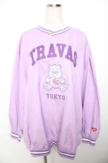 画像1: TRAVAS TOKYO / ケアベアコラボナイロンVネックプルオーバー F パープル Y-25-11-06-042-PU-TO-SZ-ZT0408Y (1)