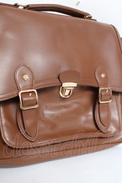 画像3: axes femme / ベルトデザインサッチェル  茶 Y-25-11-09-035-AX-BG-SZ-ZY