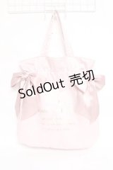 Maison de FLEUR / ダブルリボンギャザートートバッグ F ピンクベージュ Y-25-11-09-039-LO-BG-SZ-ZY
