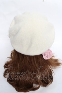 画像2: m petit by misako / AMモチーフリボンベレー  生成り Y-25-11-09-040-LO-AC-SZ-ZY