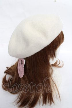 画像3: m petit by misako / AMモチーフリボンベレー  生成り Y-25-11-09-040-LO-AC-SZ-ZY