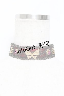 画像1: GOTH / バタフライビーズチョーカー   Y-25-11-09-005-GO-AC-SZ-ZY
