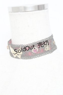 画像2: GOTH / バタフライビーズチョーカー   Y-25-11-09-005-GO-AC-SZ-ZY