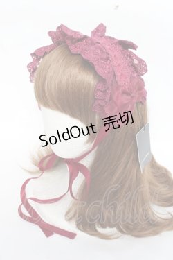 画像1: ATELIER PIERROT / Gothic Latticesヘッドドレス  ワイン Y-25-11-09-050-EL-ZA-SZ-ZY