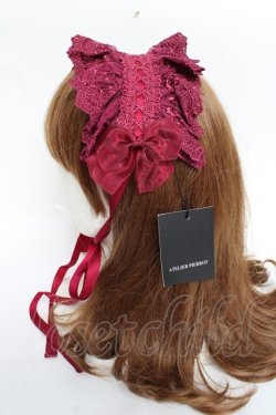 画像2: ATELIER PIERROT / Gothic Latticesヘッドドレス  ワイン Y-25-11-09-050-EL-ZA-SZ-ZY