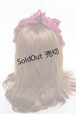 画像3: ATELIER PIERROT / Gothic Latticesヘッドドレス  ワイン Y-25-11-09-050-EL-ZA-SZ-ZY