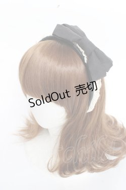 画像1: Hoshibako Works / すずらんのしおりカチューシャ  黒 Y-25-11-09-055-LO-AC-SZ-ZT487