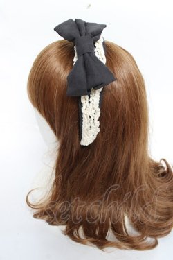 画像2: Hoshibako Works / すずらんのしおりカチューシャ  黒 Y-25-11-09-055-LO-AC-SZ-ZY