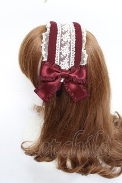 画像2: Pina sweetcollection / ローズラインカチューシャ  ワイン Y-25-11-09-056-LO-AC-SZ-ZY