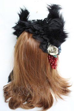 画像4: GOTHIC HOLIC / 耳しっぽカチューシャ  黒 Y-25-11-09-057-PU-AC-SZ-ZY