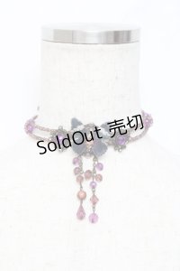 GOTH / バタフライビーズチョーカー   Y-25-11-09-007-GO-AC-SZ-ZY