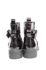 画像3: 【SALE】axes femme / ベルトデザインエナメルブーツ M 黒 Y-25-11-09-058-AX-SH-SZ-ZTK001 (3)