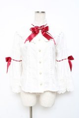 BABY,THE STARS SHINE BRIGHT / エリザベスブラウス  赤 Y-25-11-09-060-BA-BL-SZ-ZY