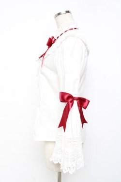 画像2: BABY,THE STARS SHINE BRIGHT / エリザベスブラウス  赤 Y-25-11-09-060-BA-BL-SZ-ZY