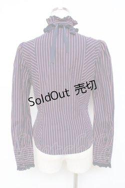 画像3: BABY,THE STARS SHINE BRIGHT / レジメンタル・オリヴィアブラウス  紺 Y-25-11-09-061-BA-BL-SZ-ZY