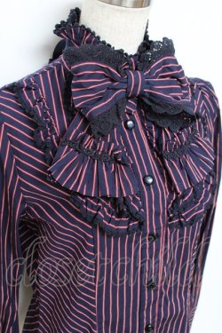 画像4: BABY,THE STARS SHINE BRIGHT / レジメンタル・オリヴィアブラウス  紺 Y-25-11-09-061-BA-BL-SZ-ZY