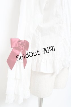 画像5: BABY,THE STARS SHINE BRIGHT / Pure Pearl bouquetスクエアネック姫袖ブラウス  赤 Y-25-11-09-062-BA-TS-SZ-ZY