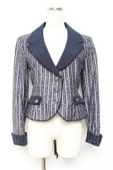 metamorphose / Royal stripeジャケット  紺 Y-25-11-09-064-ME-JA-SZ-ZY