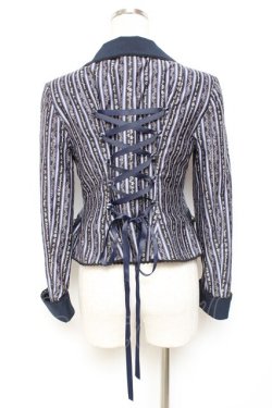 画像2: metamorphose / Royal stripeジャケット  紺 Y-25-11-09-064-ME-JA-SZ-ZY