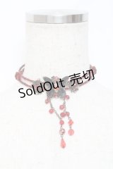 GOTH / バタフライビーズチョーカー   Y-25-11-09-008-GO-AC-SZ-ZY