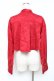 画像2: axes femme / 芍薬ジャガードチャイナボレロ  赤 Y-25-11-09-066-AX-TO-SZ-ZY (2)