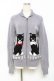画像1: Katie / ねこニットカウチン F グレー Y-25-11-09-072-LO-TO-SZ-ZY (1)