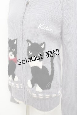 画像2: Katie / ねこニットカウチン F グレー Y-25-11-09-072-LO-TO-SZ-ZY