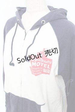 画像3: HYSTERIC GLAMOUR / Hysteric motel パーカー F 白×紺 Y-25-11-09-075-PU-TO-SZ-ZY