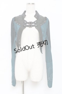 画像1: Ozz Croce / 裾袖レースショートボレロ  グリーン Y-25-11-09-079-OO-TO-SZ-ZY