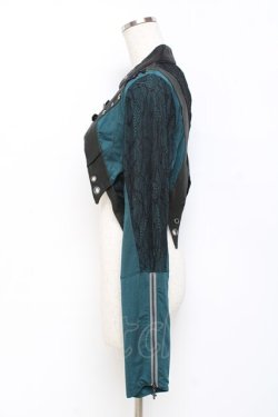 画像2: Ozz Croce / 裾袖レースショートボレロ  グリーン Y-25-11-09-079-OO-TO-SZ-ZY