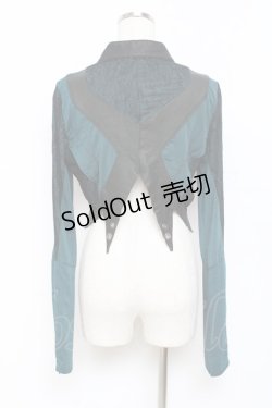 画像3: Ozz Croce / 裾袖レースショートボレロ  グリーン Y-25-11-09-079-OO-TO-SZ-ZY