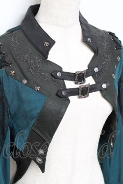 画像4: Ozz Croce / 裾袖レースショートボレロ  グリーン Y-25-11-09-079-OO-TO-SZ-ZY