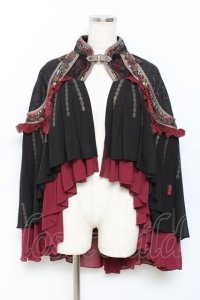 Ozz oneste / チャイナケープマント  黒 Y-25-11-09-081-OO-TO-AS-OS