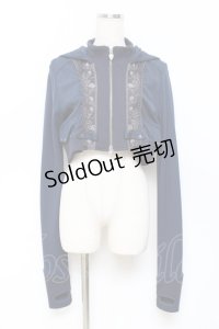 Ozz oneste / 薔薇刺繍デビルパーカー  紺 Y-25-11-09-082-OO-TO-AS-ZY