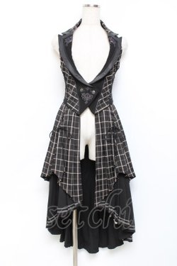 画像1: OZZ ANGELO / ローズハンティングベストワンピース  黒 Y-25-11-09-083-OO-OP-AS-ZY