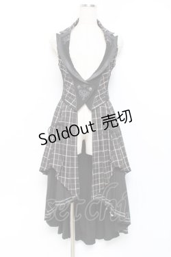 画像1: OZZ ANGELO / ローズハンティングベストワンピース  黒 Y-25-11-09-083-OO-OP-AS-ZY