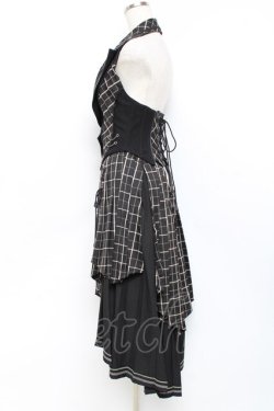 画像2: OZZ ANGELO / ローズハンティングベストワンピース  黒 Y-25-11-09-083-OO-OP-AS-ZY