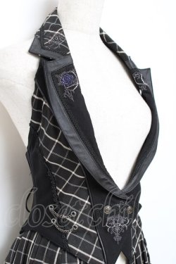 画像4: OZZ ANGELO / ローズハンティングベストワンピース  黒 Y-25-11-09-083-OO-OP-AS-ZY