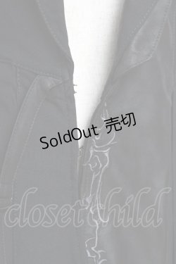 画像5: Ozz Croce / アシンメトリーロングフードベスト  黒 Y-25-11-09-085-OO-TO-SZ-ZY