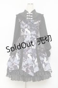 四叶工房 / 鶴デザインドレス  黒 Y-25-11-09-087-LO-OP-SZ-ZY