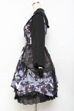 画像2: 四叶工房 / 鶴デザインドレス  黒 Y-25-11-09-087-LO-OP-SZ-ZY