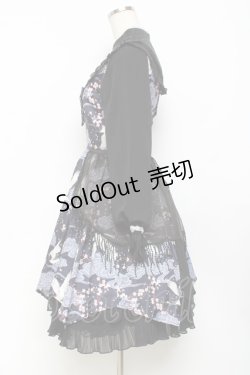 画像2: 四叶工房 / 鶴デザインドレス  黒 Y-25-11-09-087-LO-OP-SZ-ZY