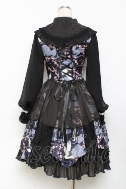 画像3: 四叶工房 / 鶴デザインドレス  黒 Y-25-11-09-087-LO-OP-SZ-ZY