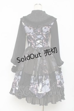 画像3: 四叶工房 / 鶴デザインドレス  黒 Y-25-11-09-087-LO-OP-SZ-ZY
