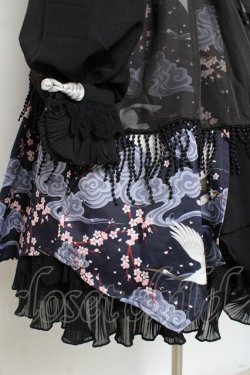画像6: 四叶工房 / 鶴デザインドレス  黒 Y-25-11-09-087-LO-OP-SZ-ZY